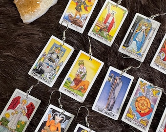 Tarot Card Earrings - Mix & Match - Single or Pair - Nickle Free - Handmade