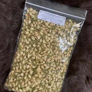 Dried Jasmine Flowers- 2oz Bag - Dried Herbs - Spellwork - Witchcraft - Natural Incense
