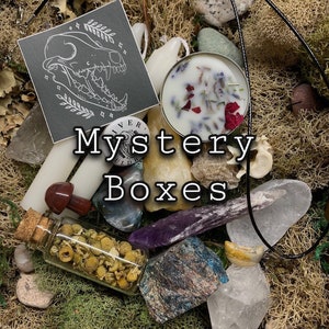 Witchy Mystery Boxes - Witchcraft Grab Bag - Surprise Crystal Box - Mystery Altar Tools