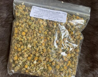 Dried Chamomile- 2oz Bag - Dried Herbs - Spellwork - Witchcraft - Natural Incense