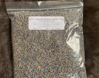 Dried Lavender- 2oz Bag - Dried Herbs - Spellwork - Witchcraft - Natural Incense