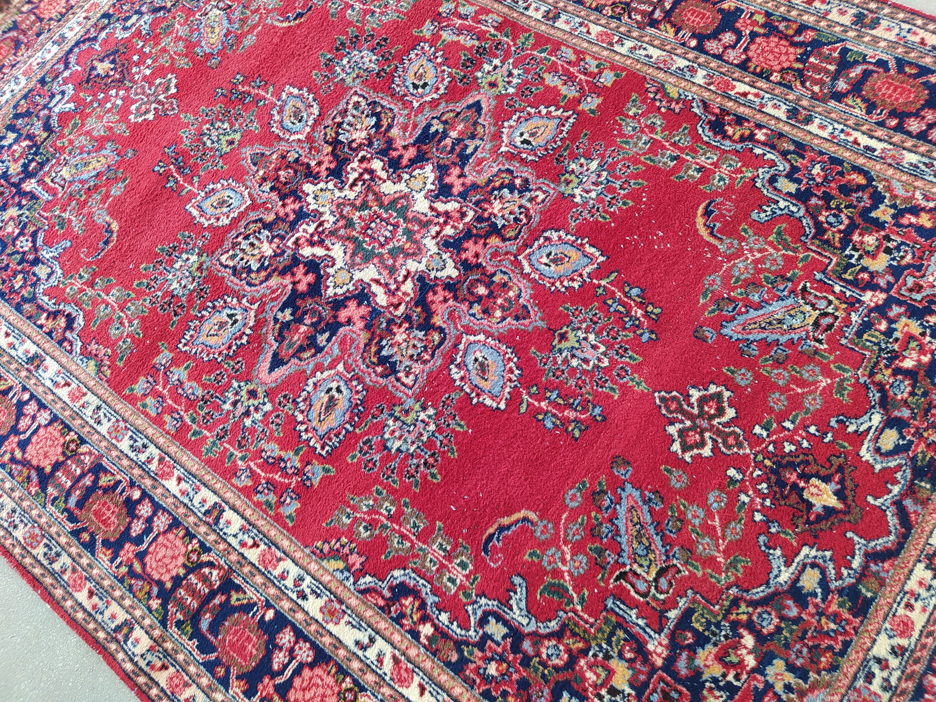 Home decor rugs 7x10 rug Gifts for her 6x9 red blue rug Etsy