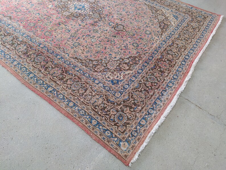 Large Persian Rug Oversize Rug Vintage PINK CARPET Etsy UK