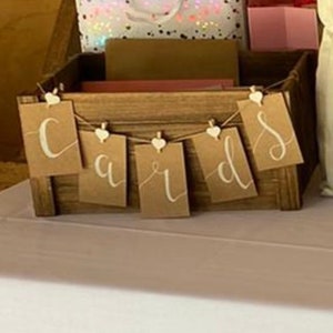 Banderoles de « cartes » de mariage rustiques