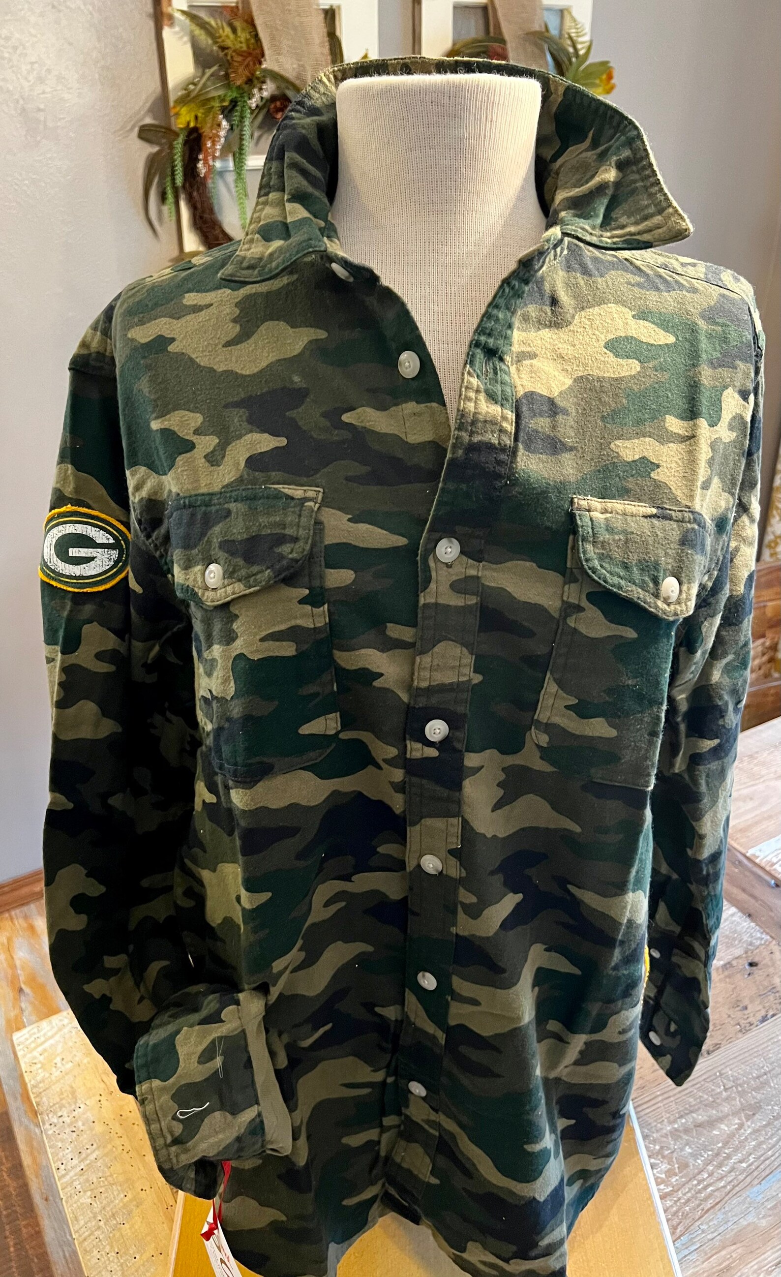 Green Bay Packers Camo Flannel Size Unisex Medium - Etsy