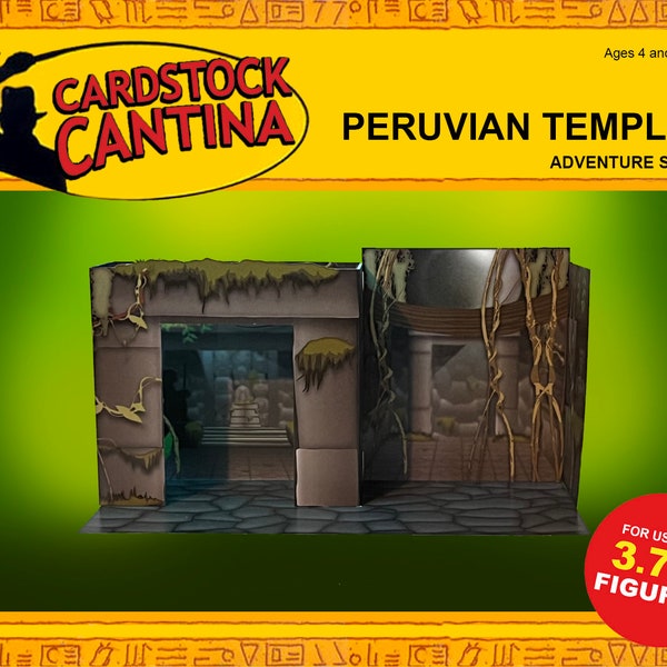 Custom Peruvian Temple diorama Indiana Jones playset