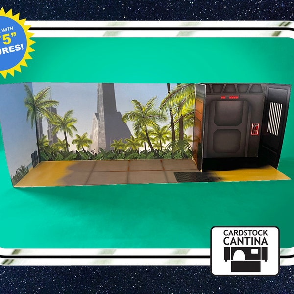 Custom Rogue One Scarif Beach diorama Star Wars playset