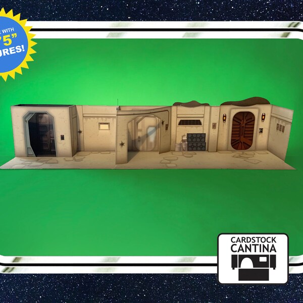 Custom Nevarro Streets Mandalorian diorama | Star Wars playset