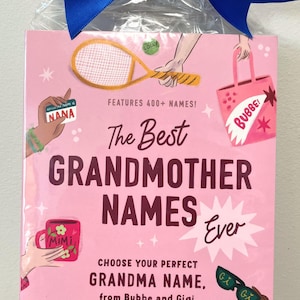 Regalo para abuelas primerizas: ¡el MEJOR libro de nombres para abuelas! ¡Libro de regalo personalizado con el nombre de la abuela! ¡La nueva abuela necesita un nuevo nombre!