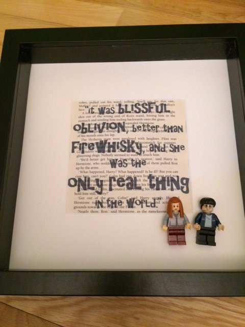 Personalised Harry Potter Lego Minifigure Gift With Love Quote Etsy