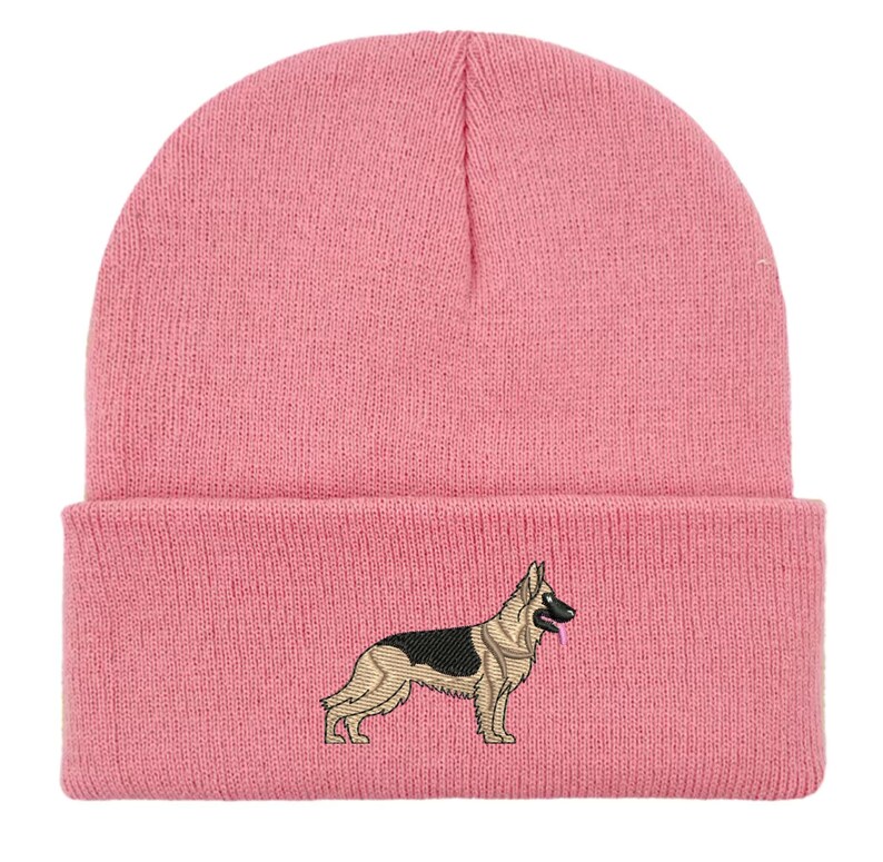 Gorro de pastor alemán bordado: gorro unisex cálido de invierno, ideas de regalo para paseadores de perros imagen 13