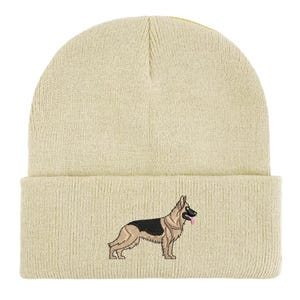 Gorro de pastor alemán bordado: gorro unisex cálido de invierno, ideas de regalo para paseadores de perros imagen 7