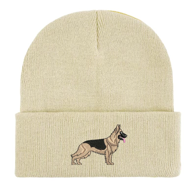 Gorro de pastor alemán bordado: gorro unisex cálido de invierno, ideas de regalo para paseadores de perros imagen 7