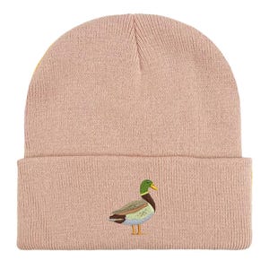 Broderad ankmössa: Unisex vintermössa, gåva till fågelälskare bild 11