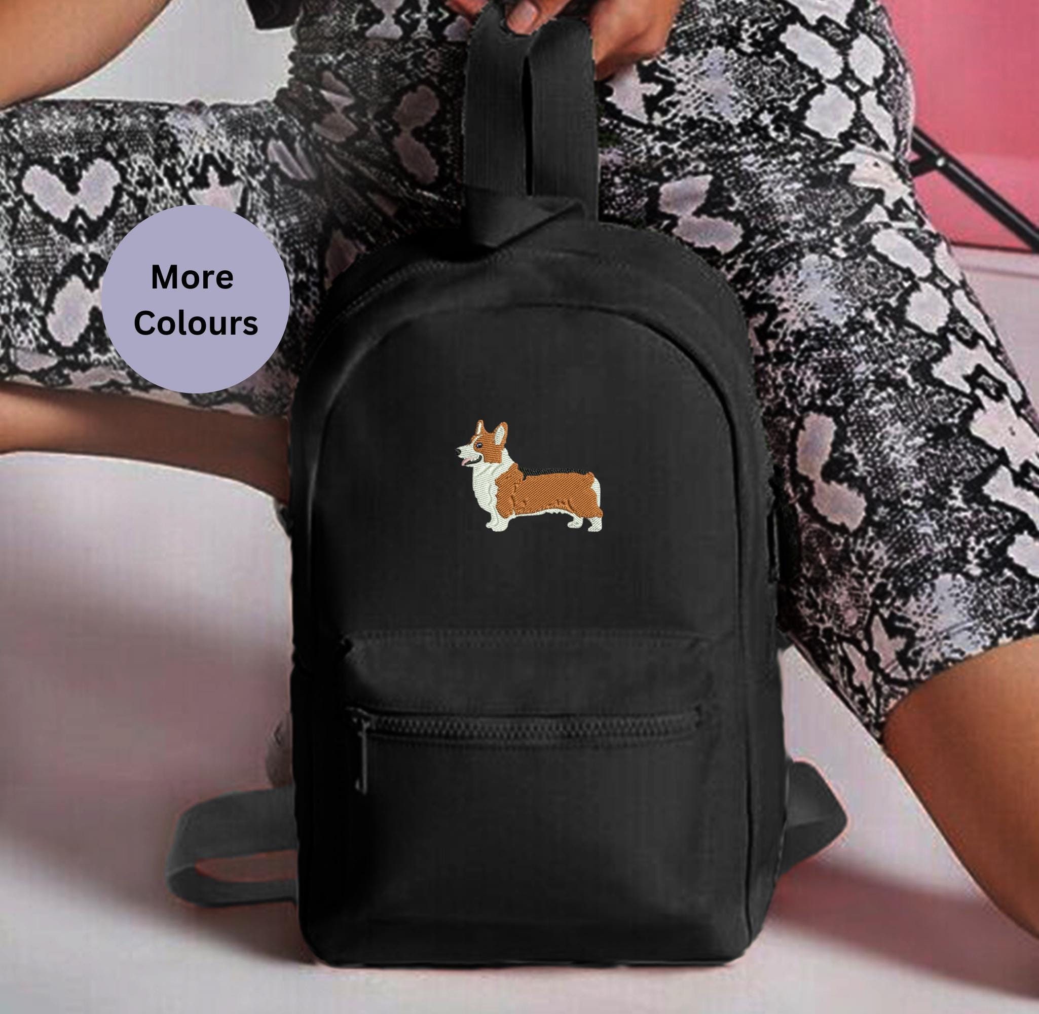 8206 Cute Corgi Quilted Backpack Purse Fashion Small Backpack Shoulder Bag Corgi Boba Mini Backpack - BoxLunch Exclusive | BoxLunch main image 4