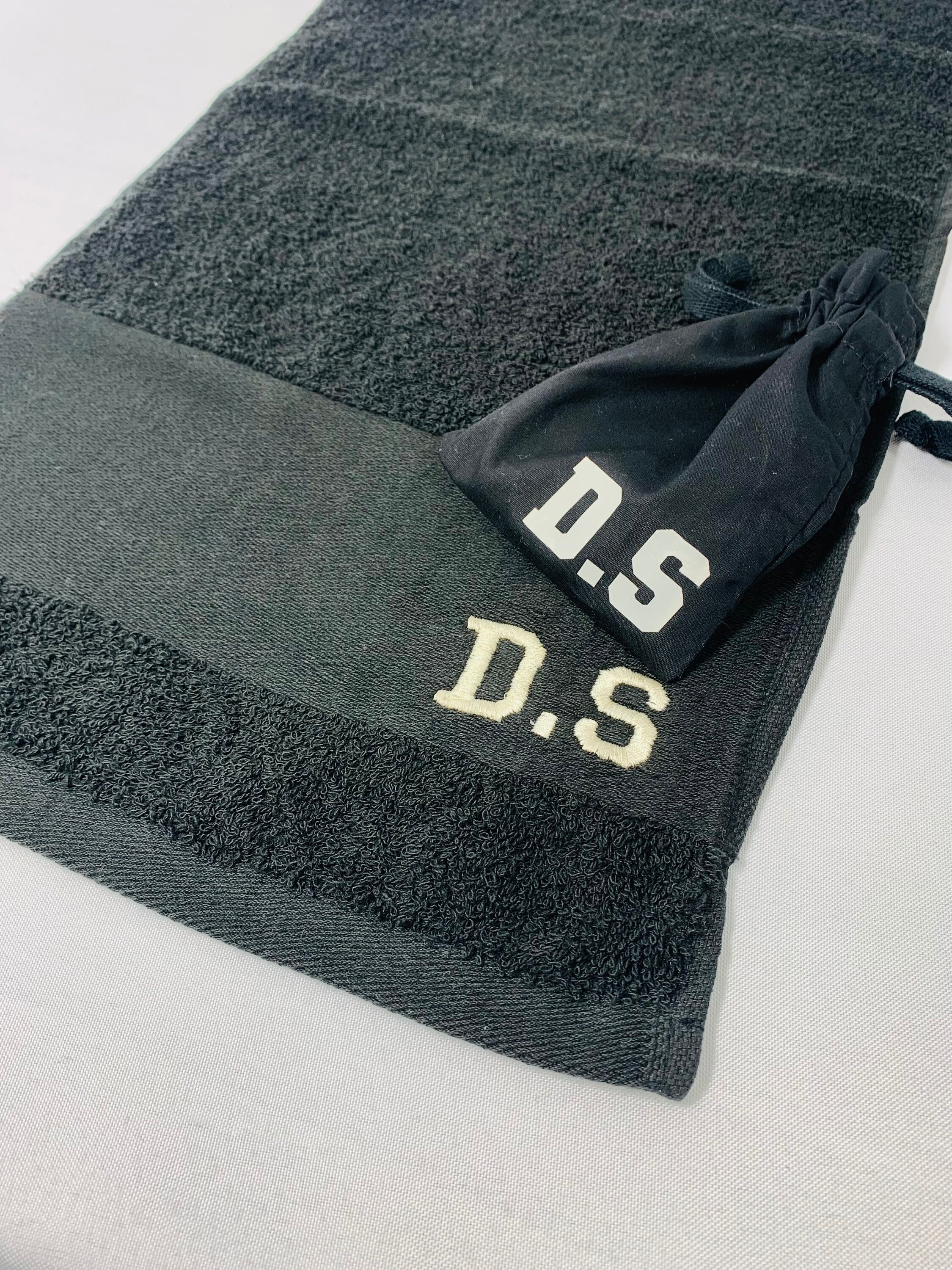 Personalised Embroidered Golf Towel. Initial Personalised Golf Etsy UK
