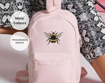 Designer Backpacks Bumble Bee Gucci Backpack Embroidered Bee
