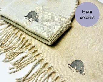 Rat Embroidered Cap: Rats Hat, Vintage Style Washed Cotton Caps - Etsy