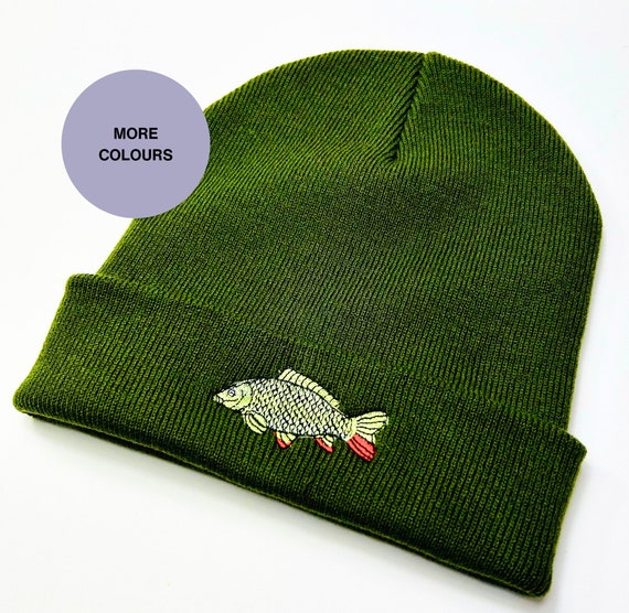 Carp Fishermans Beanie Hat, Fishing Accessories, Fishing Hats