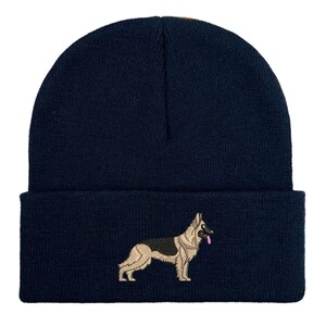 Gorro de pastor alemán bordado: gorro unisex cálido de invierno, ideas de regalo para paseadores de perros imagen 14