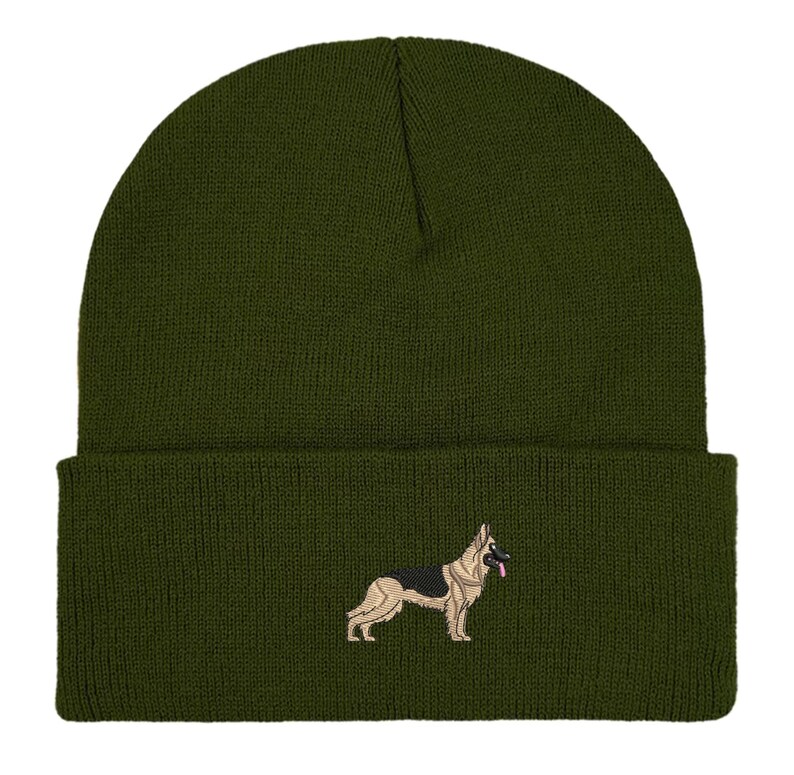 Gorro de pastor alemán bordado: gorro unisex cálido de invierno, ideas de regalo para paseadores de perros imagen 20