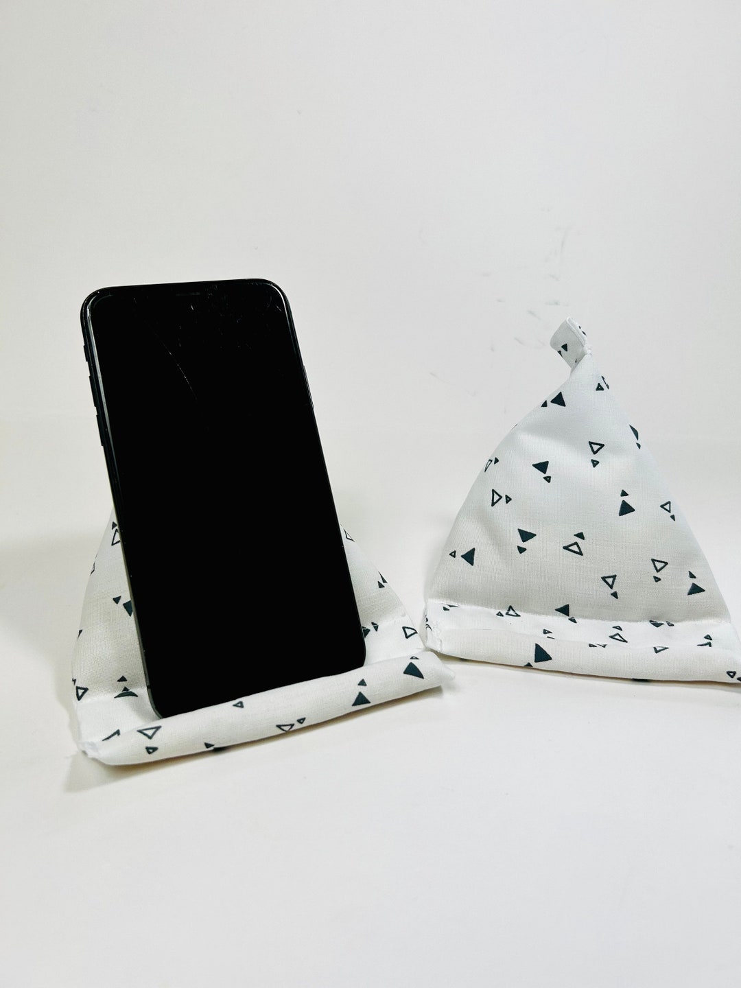 Fabric Bean Bag Phone Holder Cushion Phone Stand. Phone Etsy