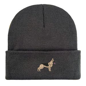Gorro de pastor alemán bordado: gorro unisex cálido de invierno, ideas de regalo para paseadores de perros imagen 19