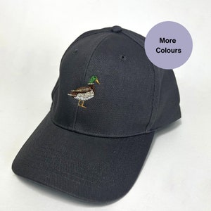 Quack up Your Style with our Duck Bird Design Hat.  Durable, Lightweight, and Perfect for Bird Watchers! Duck embroidered baseball cap