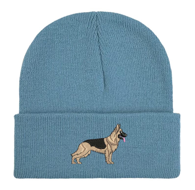 Gorro de pastor alemán bordado: gorro unisex cálido de invierno, ideas de regalo para paseadores de perros imagen 18