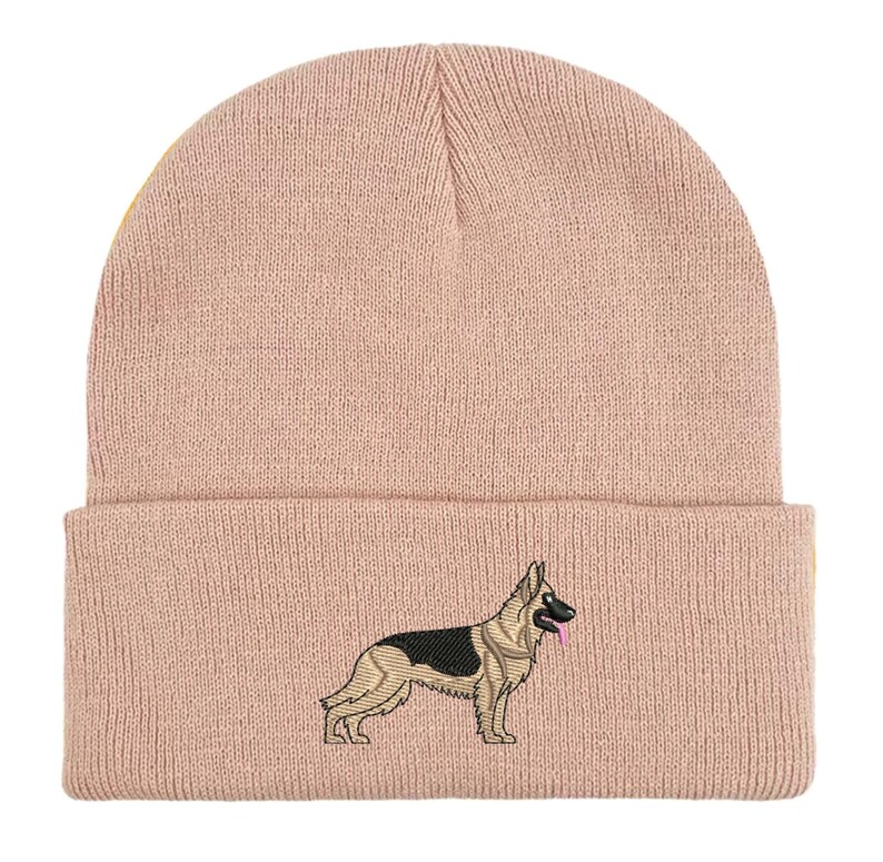 Gorro de pastor alemán bordado: gorro unisex cálido de invierno, ideas de regalo para paseadores de perros imagen 11