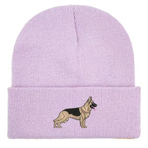 Gorro de pastor alemán bordado: gorro unisex cálido de invierno, ideas de regalo para paseadores de perros imagen 12