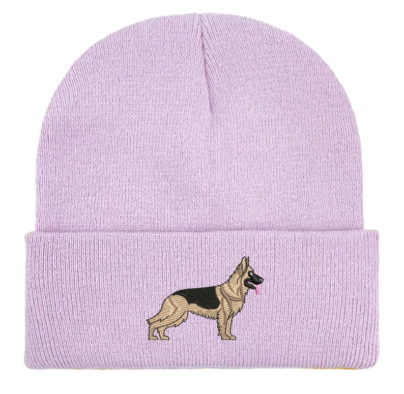 Gorro de pastor alemán bordado: gorro unisex cálido de invierno, ideas de regalo para paseadores de perros imagen 12