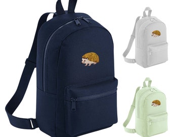Hedgehog Rucksack: Mini Essential Backpack, Woodland Animal