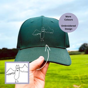 Custom Kids’ Art Cap, Personalised gift featuring your child’s drawing, Embroidered Drawing hat