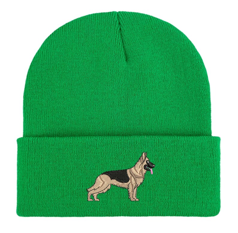 Gorro de pastor alemán bordado: gorro unisex cálido de invierno, ideas de regalo para paseadores de perros imagen 16