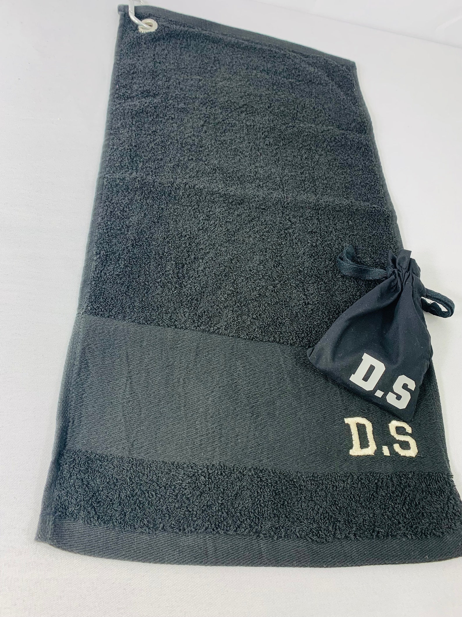 Personalised Embroidered Golf Towel. Initial Personalised Golf Etsy UK