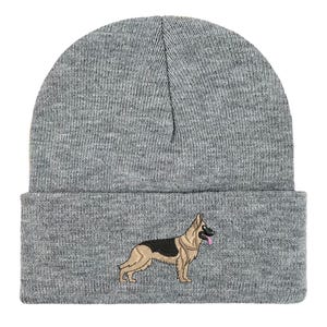 Gorro de pastor alemán bordado: gorro unisex cálido de invierno, ideas de regalo para paseadores de perros imagen 15