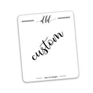 Custom Script Stickers | Planner Stickers | Planner Accessories | Script Stickers