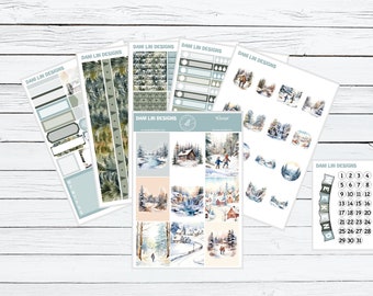 Winter Planner Sticker Kit | Winter Stickers