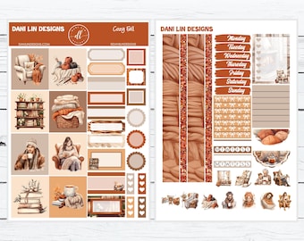 Cozy Fall Hobonichi Cousin Sticker Kit