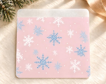 Snowflake Vinyl Adhesive Pocket | Planner Accessories | Scrapbook | Journal