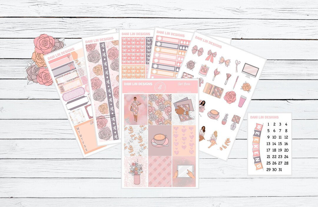 Girl Boss Planner Sticker Kit Planner Stickers Etsy