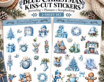Winter Christmas Planner and Journal Sticker Set — Cozy Seasonal Sticker Sheet for Planners, Journals and Holiday Spreads