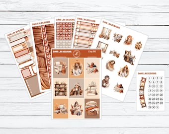 Cozy Fall Planner Sticker Kit | Autumn Stickers