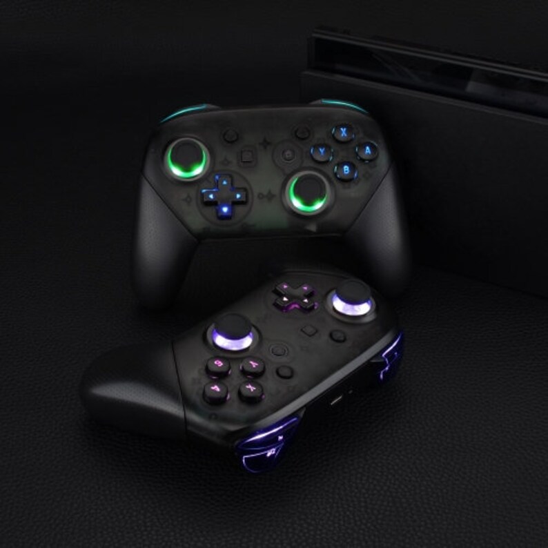 Custom LED Nintendo Switch Pro Controller 9 colors Etsy