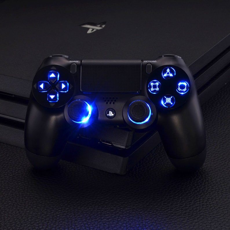 Custom PS4 Controller LED color changing buttons 7 colors Etsy