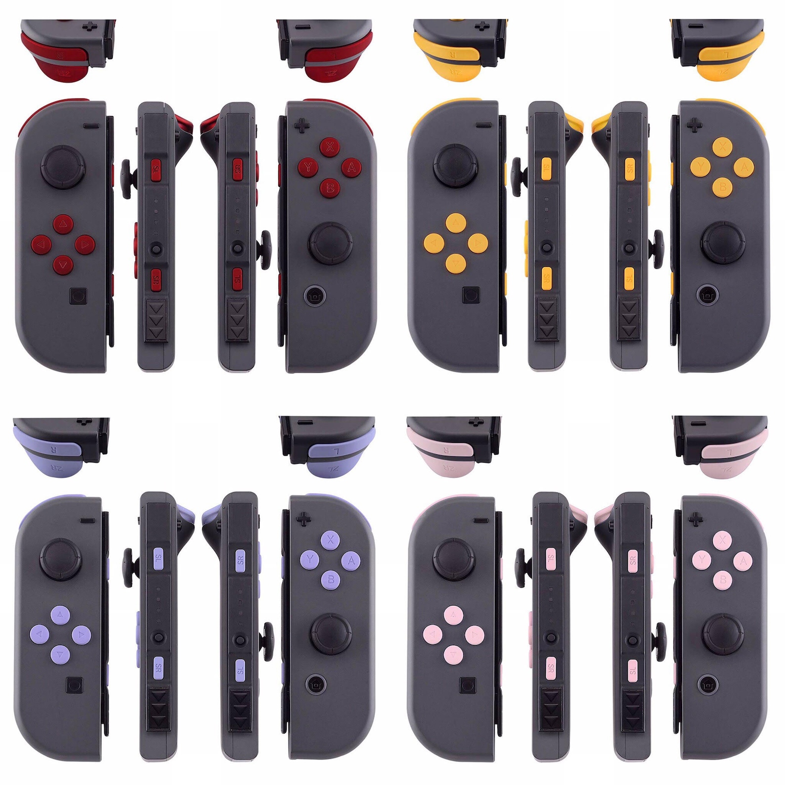 Custom Nintendo Switch Joy Cons with colored buttons Mix and Etsy