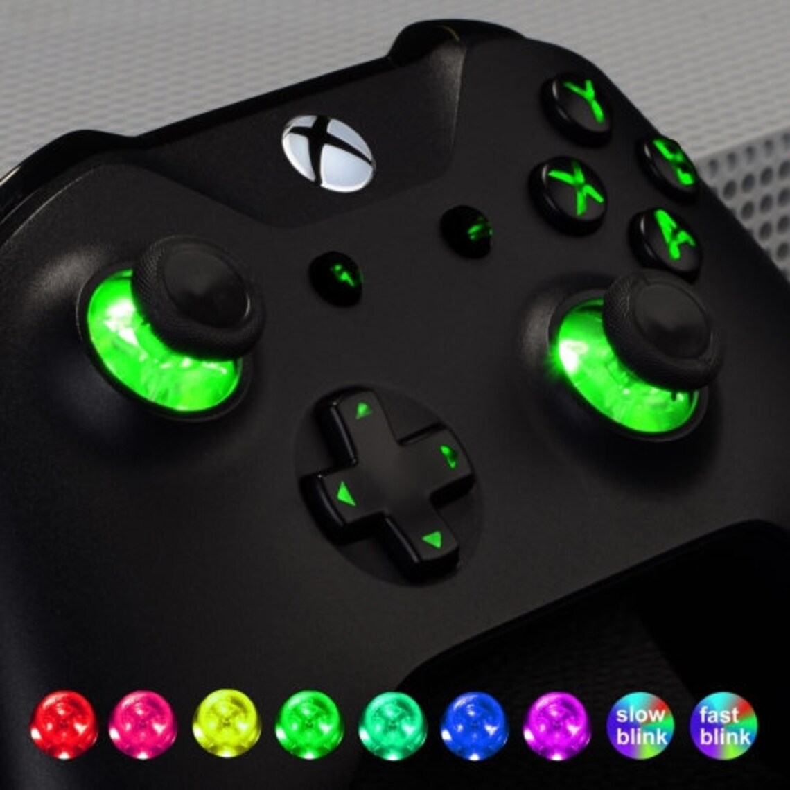 Custom Xbox One Controller LED color changing buttons 9 Etsy