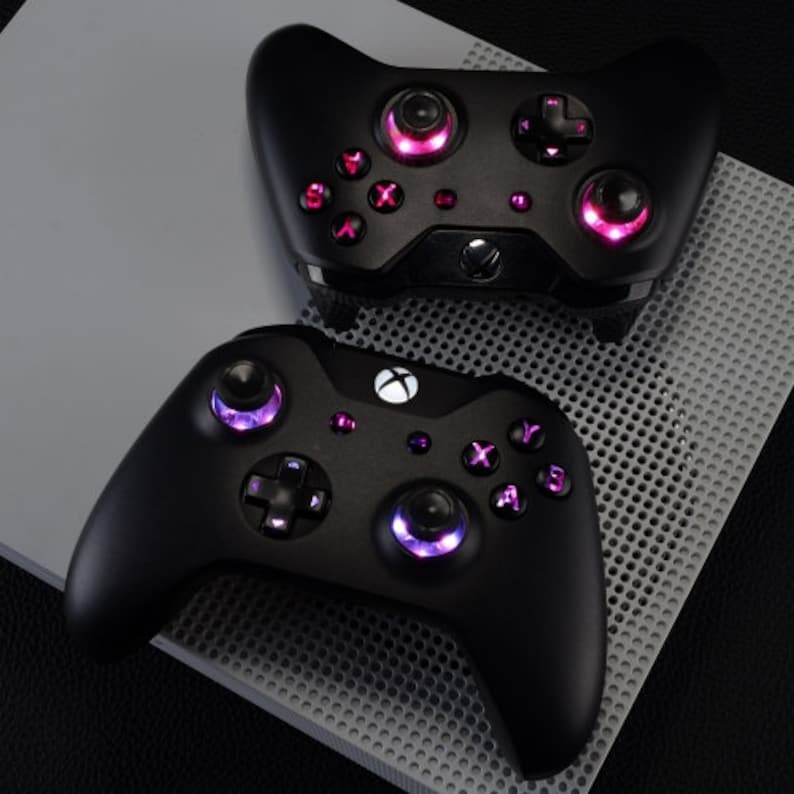Custom Xbox One Controller LED color changing buttons 9 Etsy