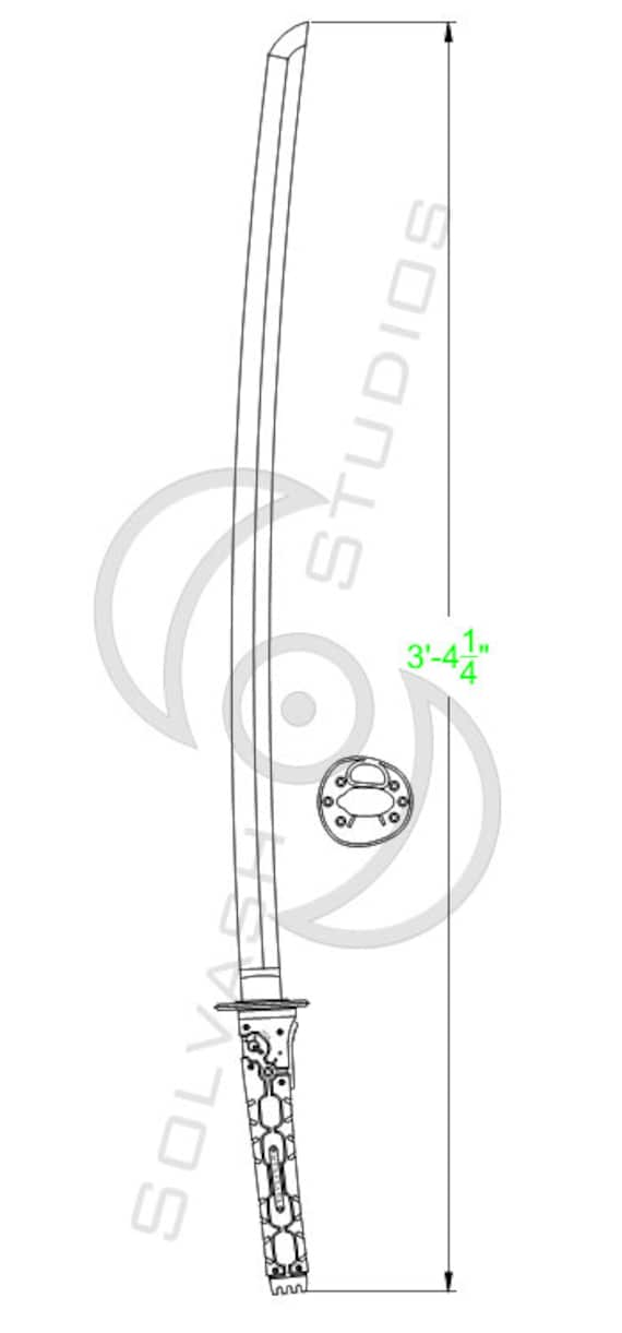 Metal Gear Rising: Murasama Cosplay Prop Template -  Norway